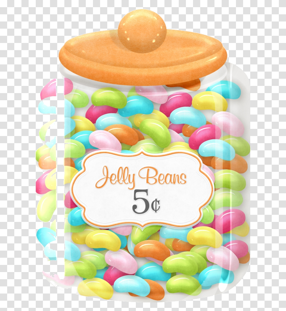 Jar Of Candy Clipart Jelly Beans Free Jar Of Jelly Beans Clip Art, Food, Sweets, Confectionery, Birthday Cake Transparent Png
