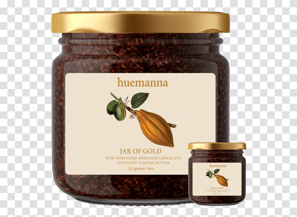 Jar Of Gold Salted Almond - Huemanna Jar Of Gold, Jam, Food, Honey, Bird Transparent Png