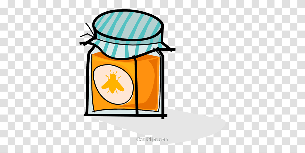 Jar Of Honey Royalty Free Vector Clip Art Illustration, Furniture, Outdoors, Cabinet Transparent Png