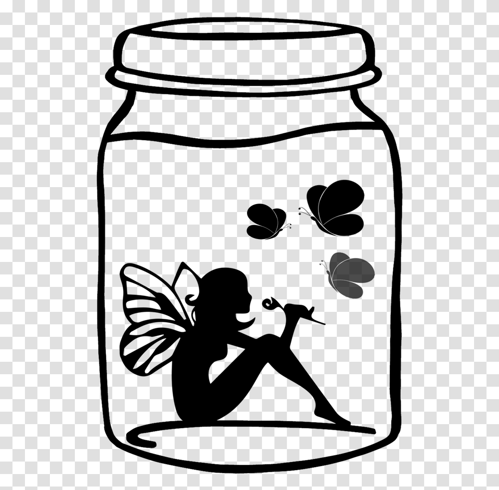 Jar Silhouette Clipart Download Fairy Silhouette, Gray, World Of Warcraft Transparent Png