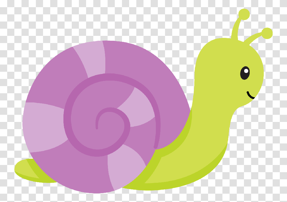 Jardim Minus Animais I Cute Baby Snail Clipart, Purple, Animal, Flamingo, Bird Transparent Png