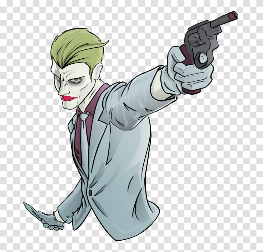 Jared Leto Joker Joker Dc Rebirth Art, Person, Weapon, Hand, Gun Transparent Png