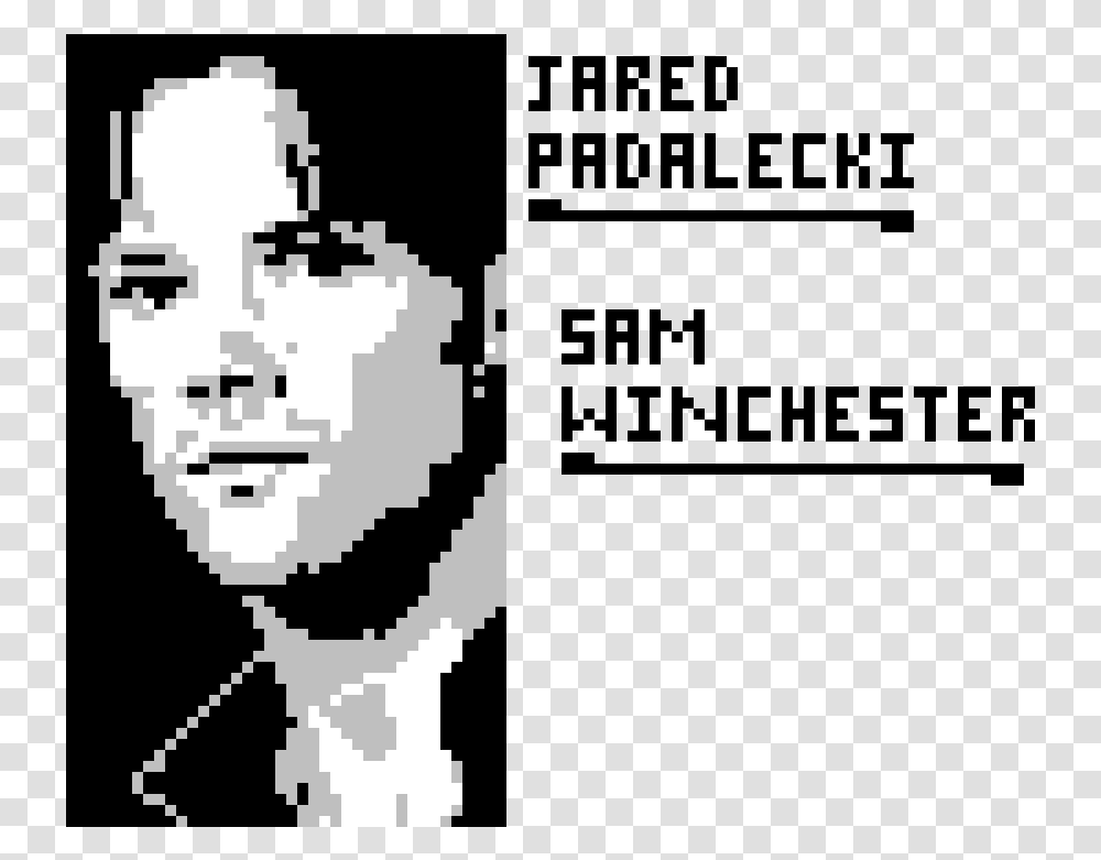 Jared Padalecki Pixel Art, Head, Face, Cross Transparent Png