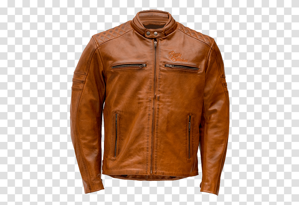 Jari Front Rusty Stitches Jari Motorcycle Leather Jacket, Apparel, Coat Transparent Png