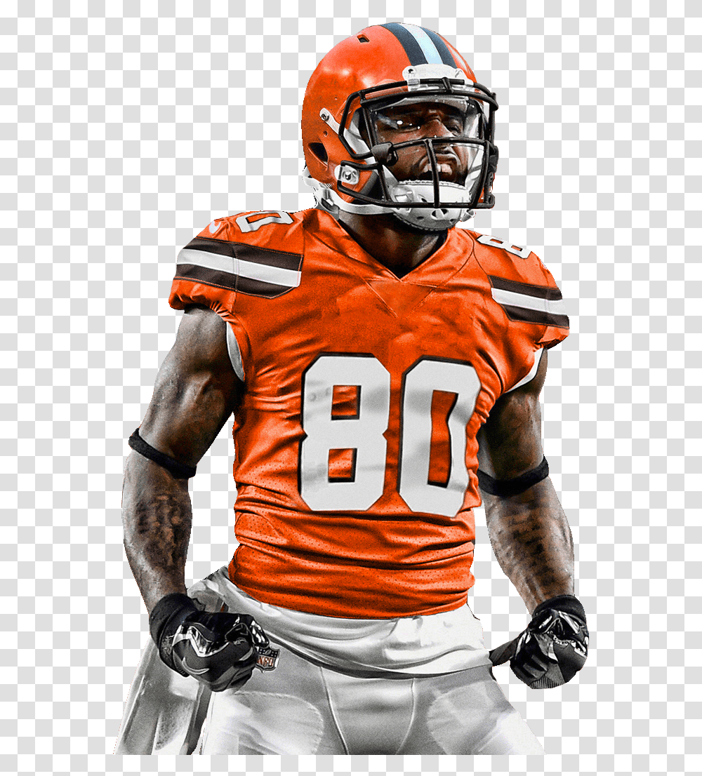 Jarvis Landry Free Jarvis Landry Cleveland Browns, Clothing, Apparel, Helmet, Person Transparent Png