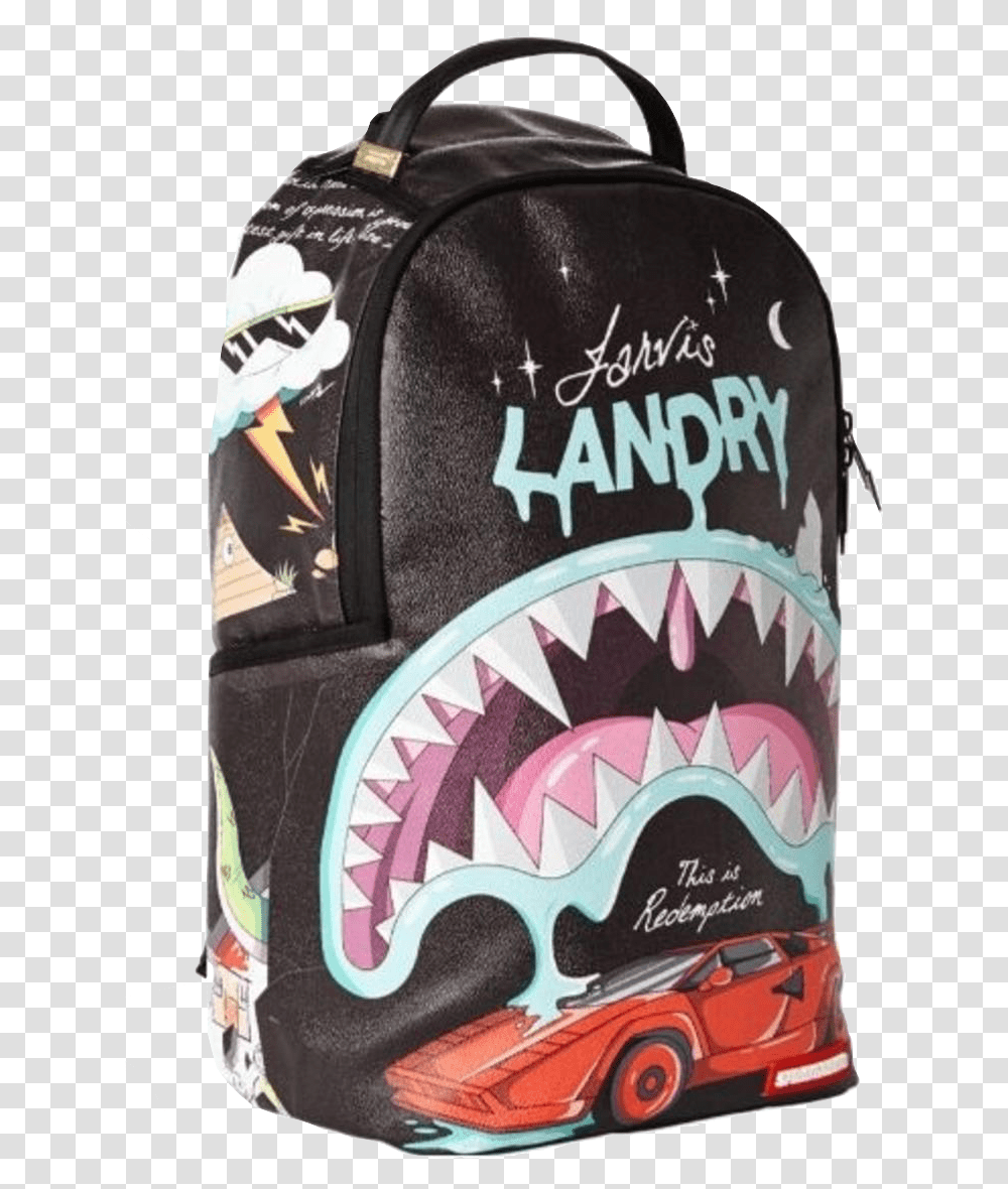 Jarvis Landry Sprayground Backpack, Label, Tin Transparent Png
