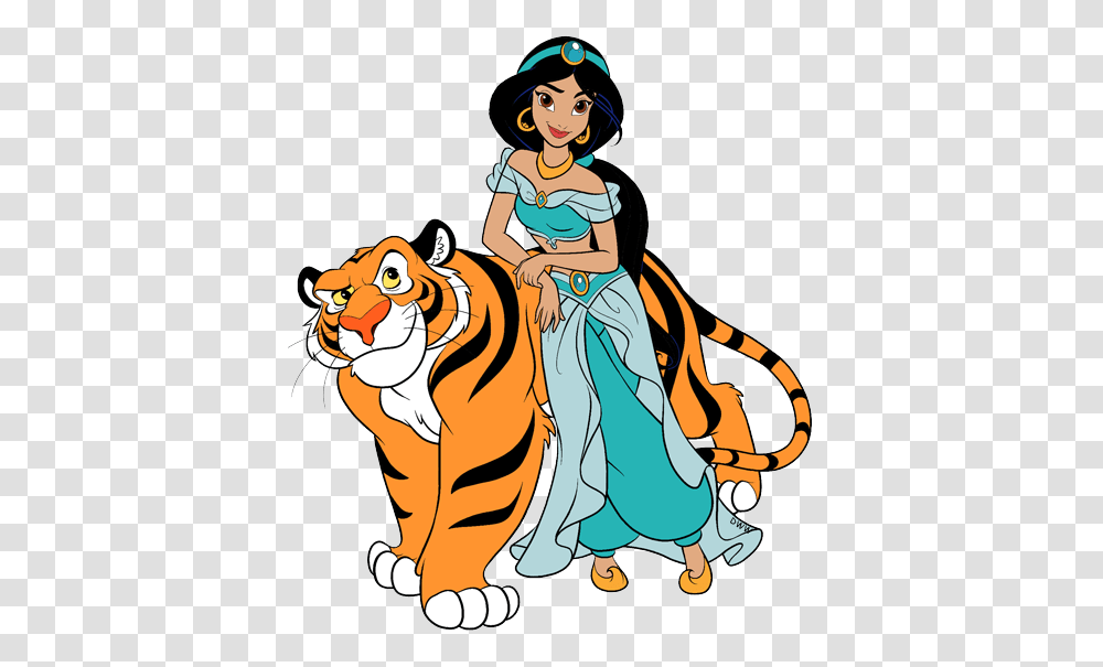 Jasmine And Rajah Clip Art Disney Clip Art Galore, Person, Doctor, Tiger, Animal Transparent Png
