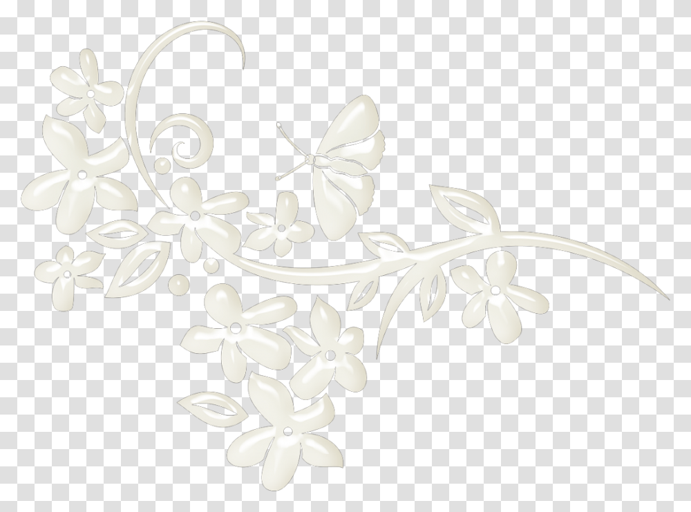 Jasmine, Floral Design, Pattern Transparent Png