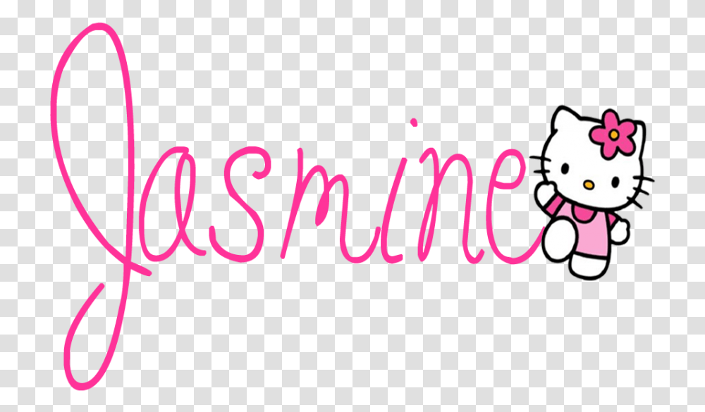 Jasmine Name Can Someone Make Me A Name Jasmine Name Hello Kitty, Alphabet, Light, Number Transparent Png