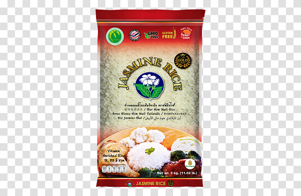 Jasmine Red Rice 5 Kg Star Rice, Plant, Food, Paper Transparent Png