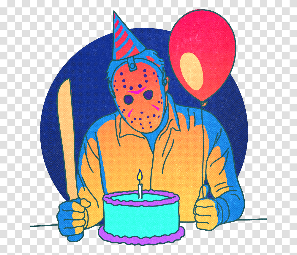 Jason Birthday Party Cartoon Jingfm Clip Art, Candle, Birthday Cake, Dessert, Food Transparent Png