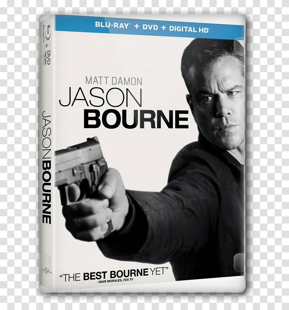 Jason Bourne Dvd, Handgun, Weapon, Weaponry, Person Transparent Png