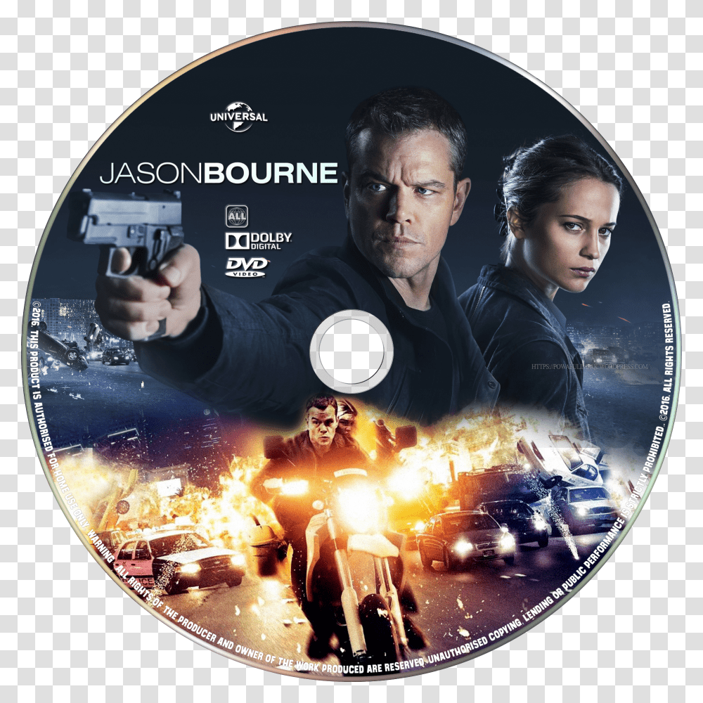 Jason Bourne Jason Bourne, Disk, Person, Human, Dvd Transparent Png