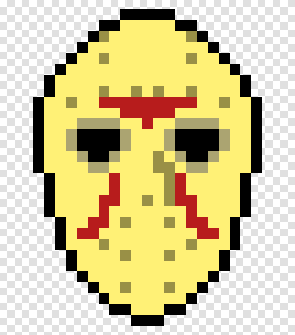 Jason Mask Clip Art Simple Pixel Art Pac Man, Rug Transparent Png