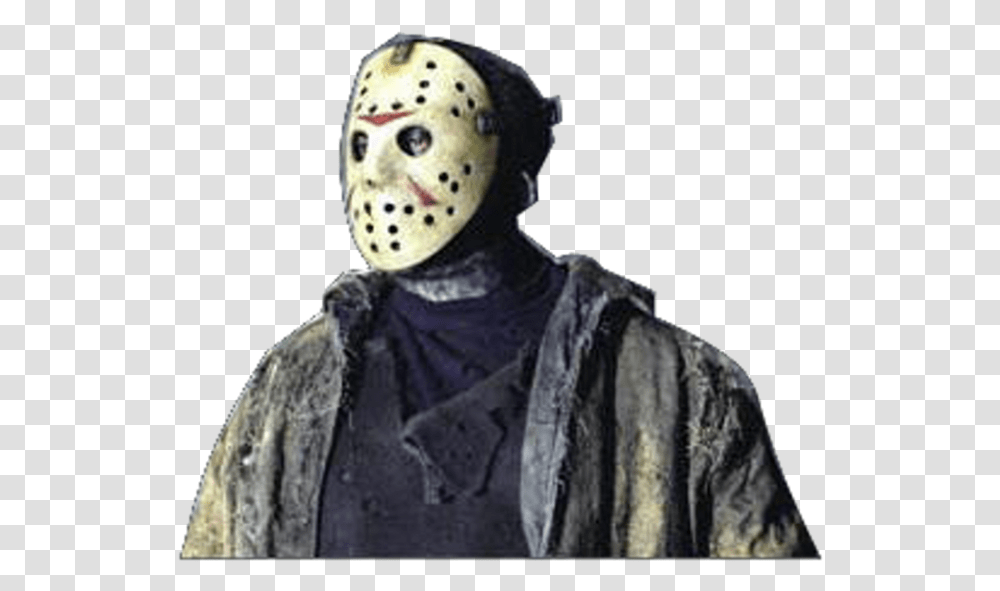 Jason Voorhees Blank Background, Person, Hoodie, Face, Head Transparent Png