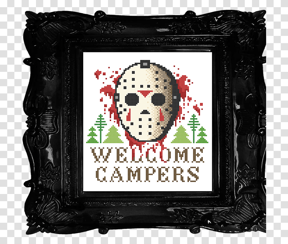 Jason Voorhees Cross Stitch, Rug, Electronics, Collage, Poster Transparent Png