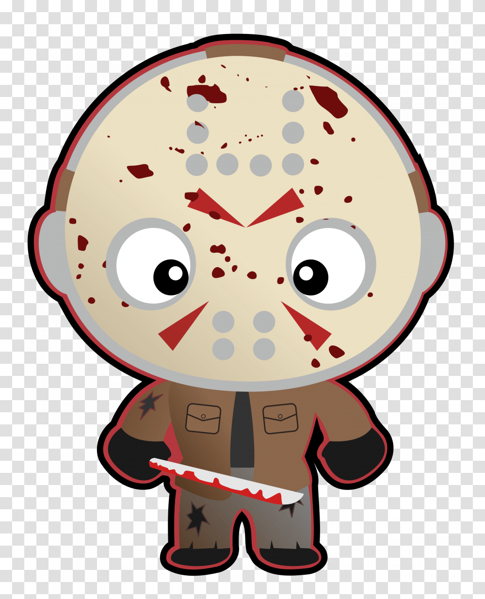 Jason Voorhees Full Body Drawing Deamer Pictures Chibi Cartoon Michael Myers Clipart, Face, Paper, Meal Transparent Png