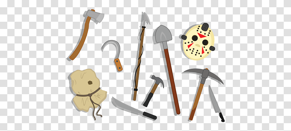 Jason Voorhees Images Photos Videos Logos Illustrations Curved, Tool, Axe, Hammer, Leisure Activities Transparent Png