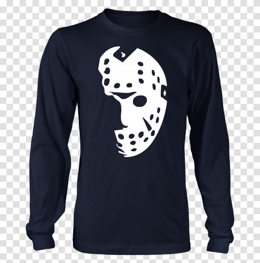 Jason Voorhees Mask Black And White, Sleeve, Apparel, Long Sleeve Transparent Png