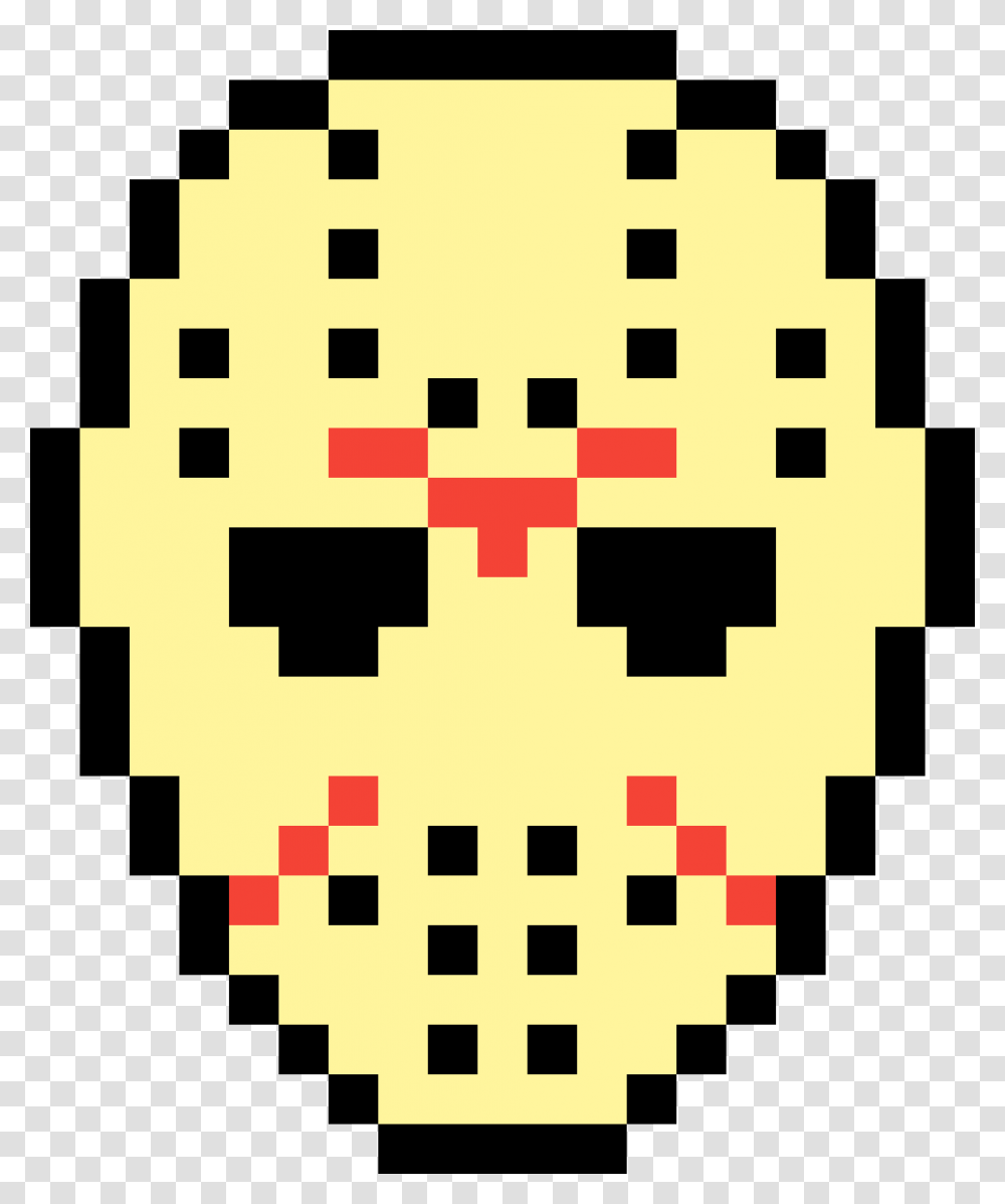 Jason Voorhees Mask Pixel Art, Rug, Pac Man Transparent Png
