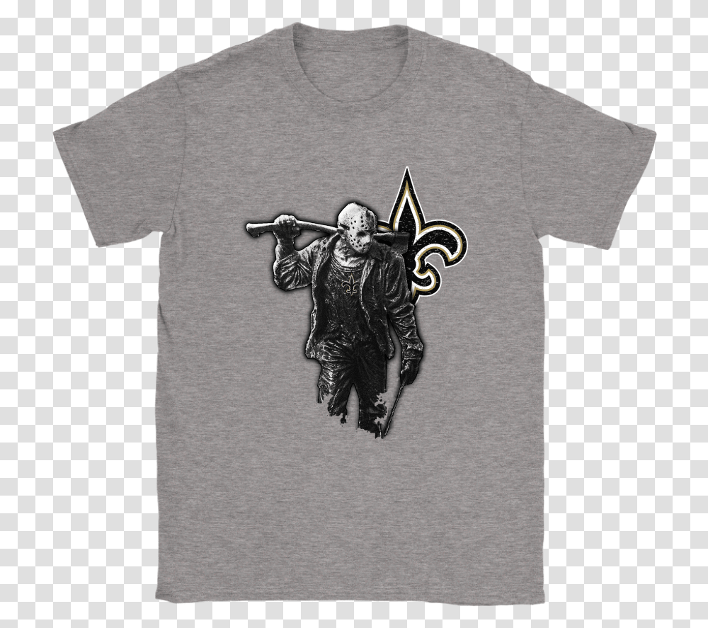 Jason Voorhees New Orleans Saints Ready For Horrors T Shirt Pokmon One Piece, Apparel, Person, T-Shirt Transparent Png