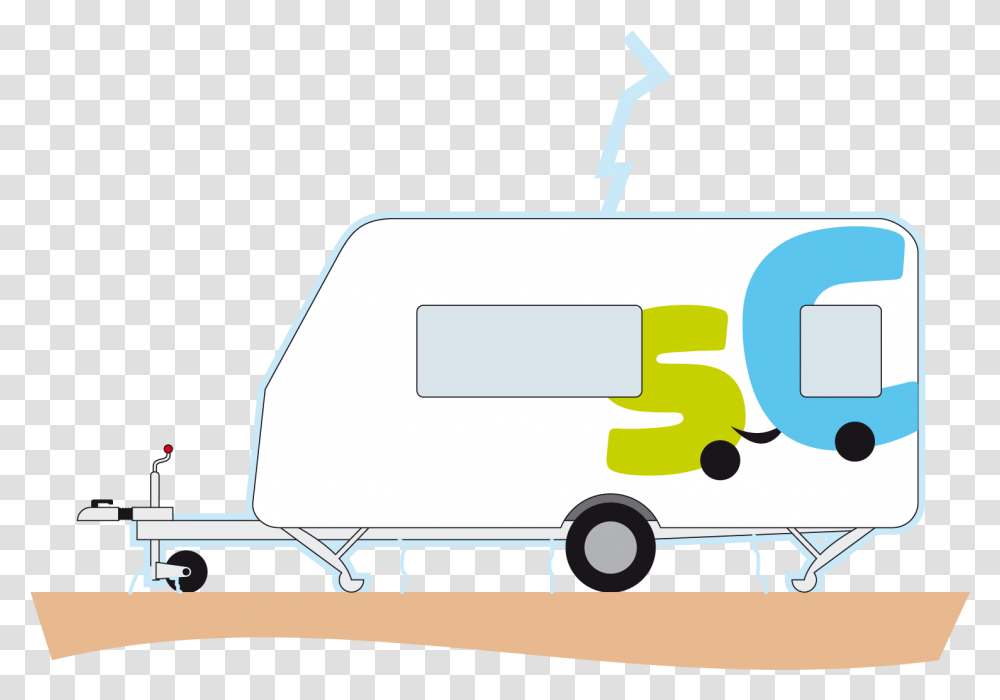 Jaula De Faraday Carabanas, Van, Vehicle, Transportation, Caravan Transparent Png