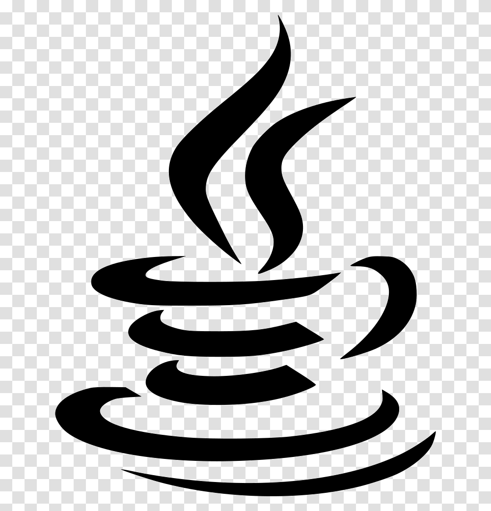 Java Coffee Cup Logo Copyrighted Java Icon, Fire, Spiral, Silhouette, Coil Transparent Png