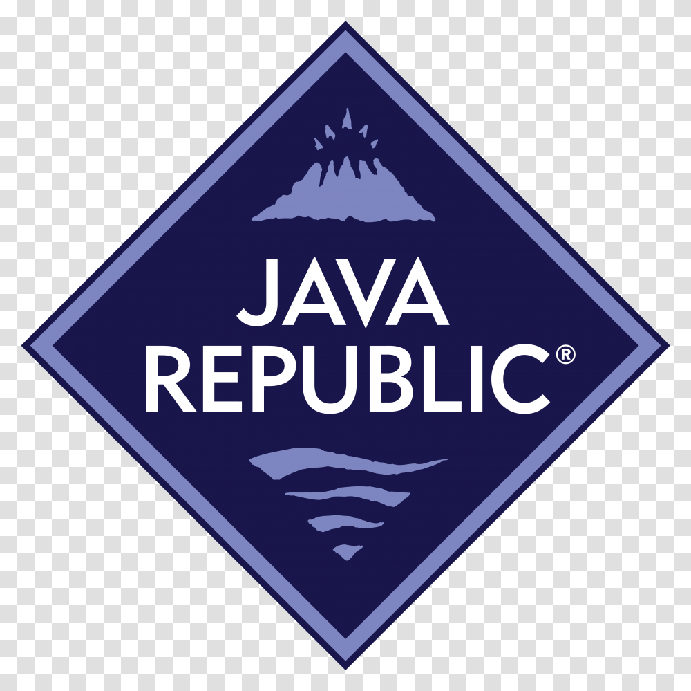 Java Republic Coffee Company, Triangle, Sign, Road Sign Transparent Png