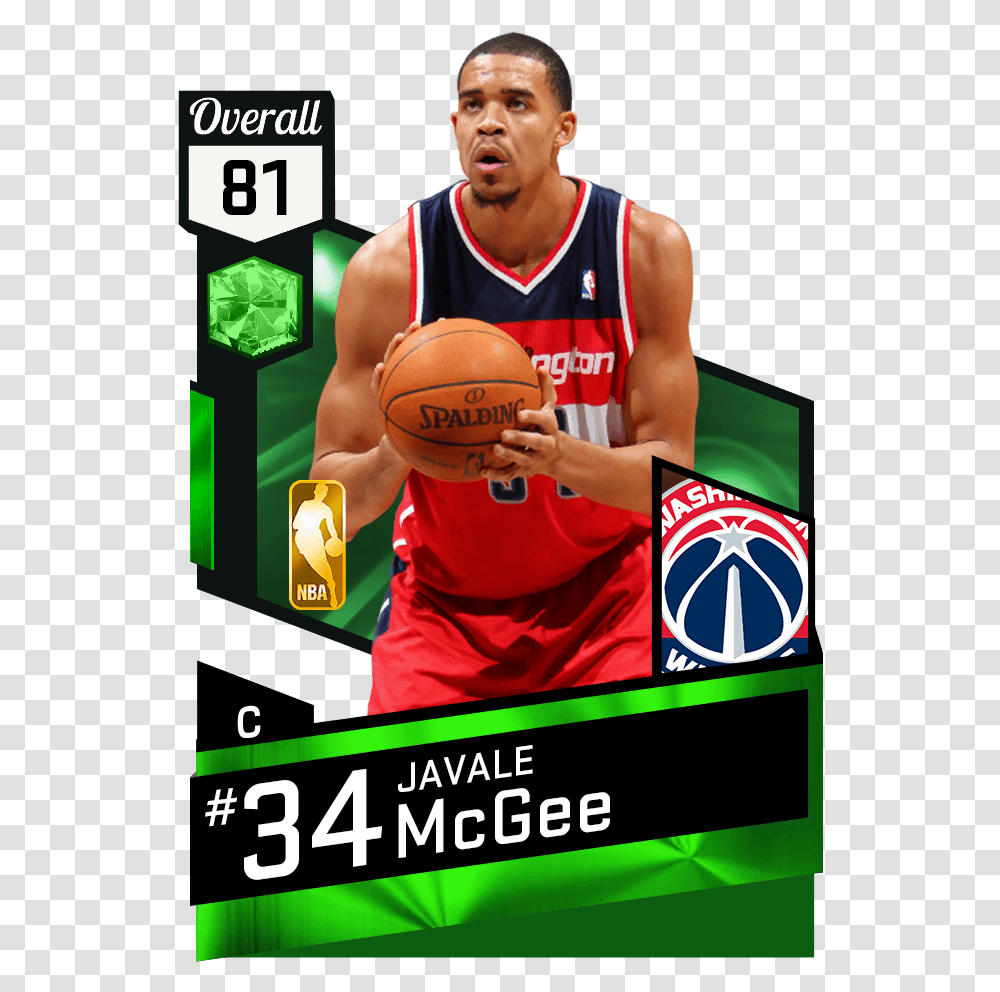 Javale Mcgee Team 2k17 Download World B Free Nba, Person, Human, People, Sport Transparent Png