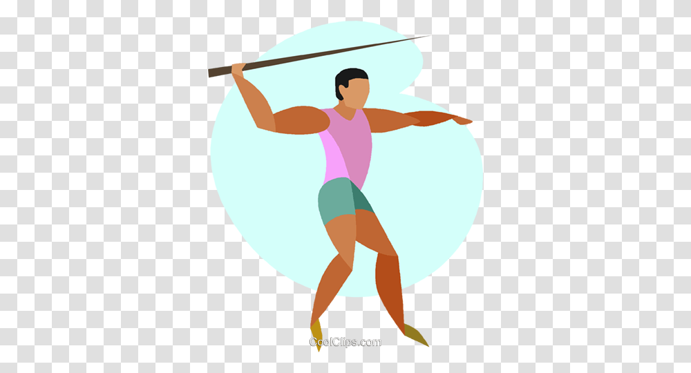 Javelin Throwing Royalty Free Vector Clip Art Illustration, Person, Arm, Light, Flare Transparent Png