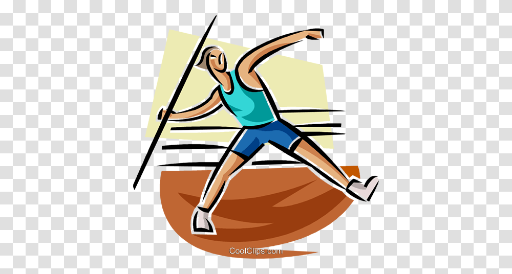 Javelin Toss Royalty Free Vector Clip Art Illustration, Oars, Bow, Paddle, Female Transparent Png