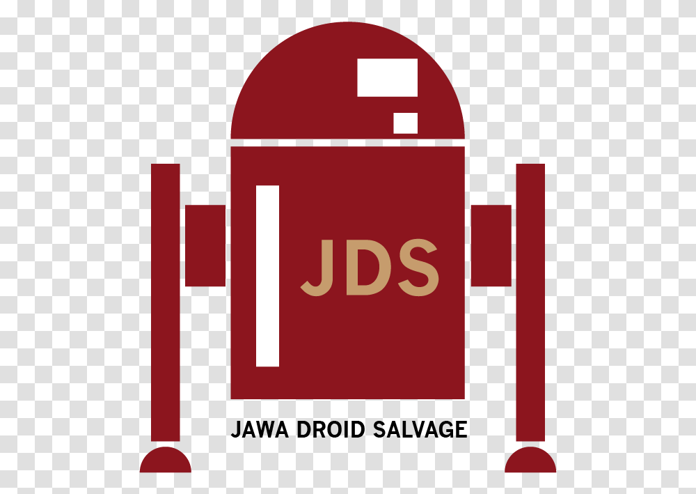 Jawa Droid Salvage Logo Fun Graphic Design, Text, Cylinder, Alphabet, Number Transparent Png