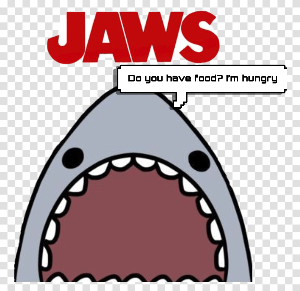 Jaws Shark Doyouhavefood Jaw Movie, Label, Triangle Transparent Png