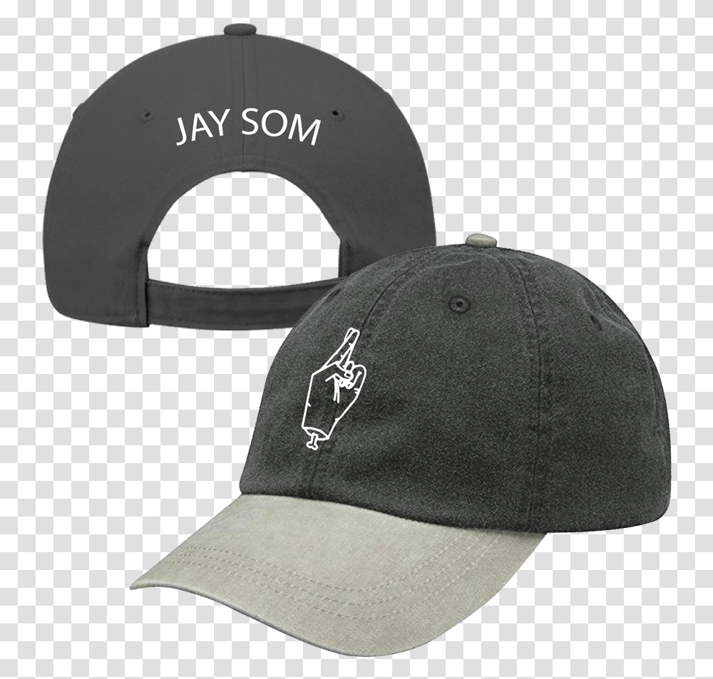 Jay Som Fingers Crossed Hat Black Baseball Cap, Clothing, Apparel Transparent Png