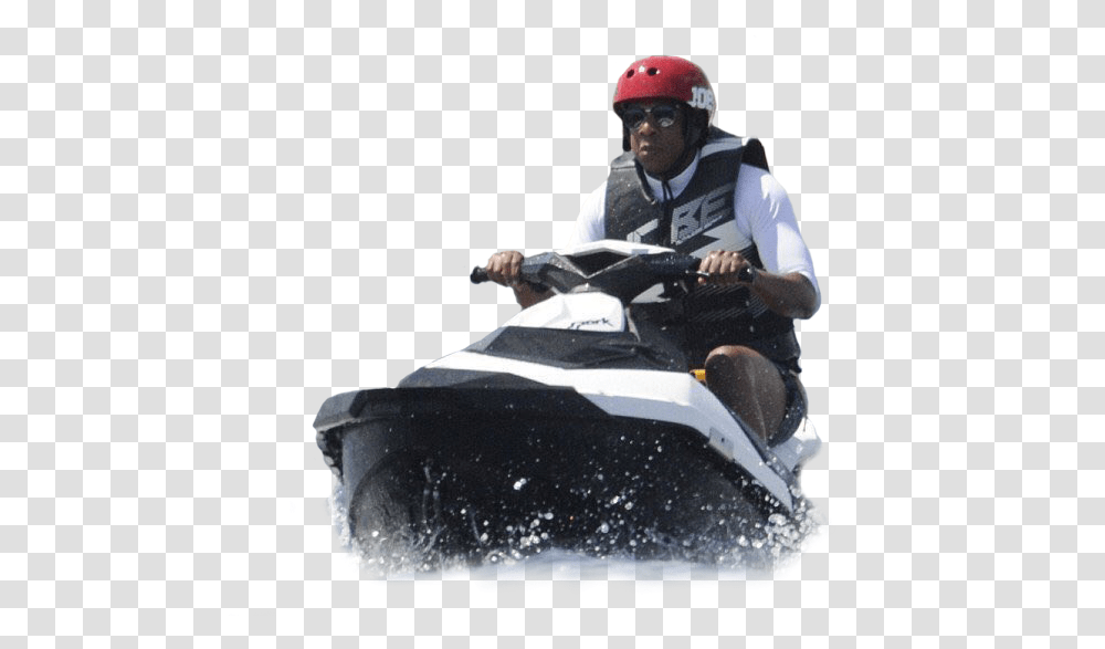 Jay Z On A Jet Ski, Helmet, Apparel, Person Transparent Png