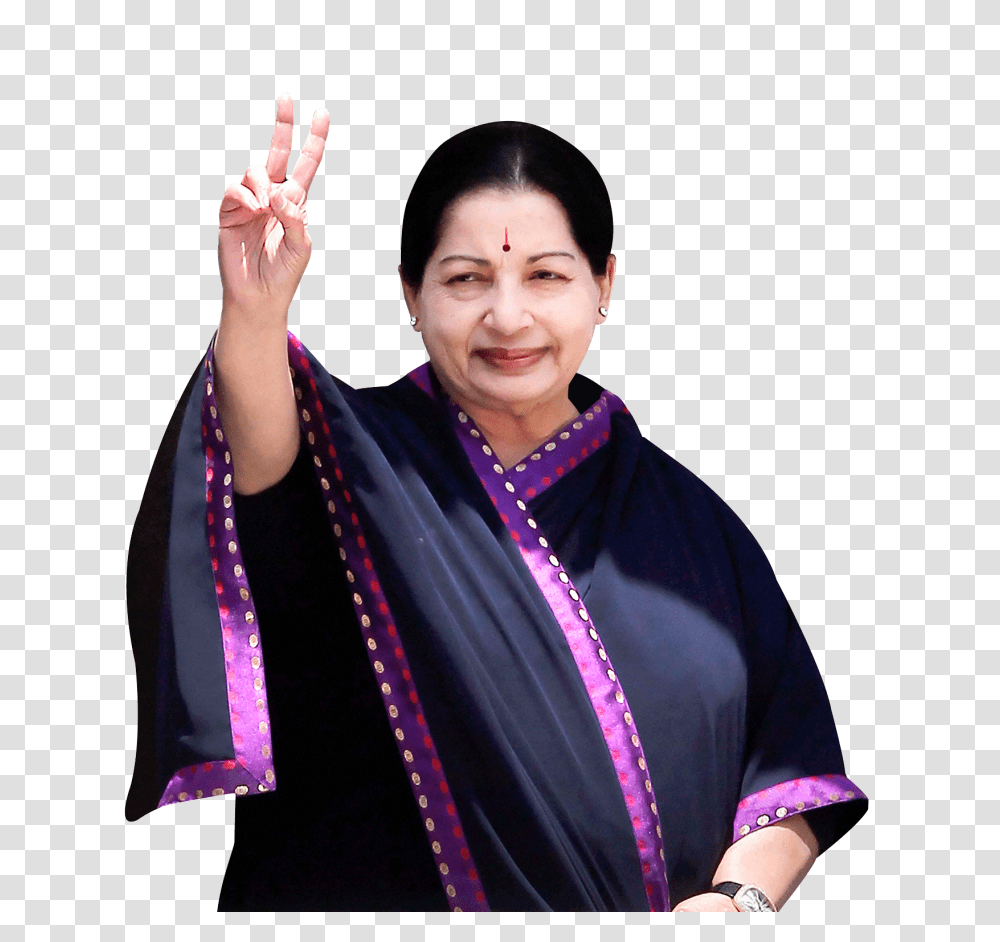 Jayalalitha Image, Person, Apparel, Human Transparent Png