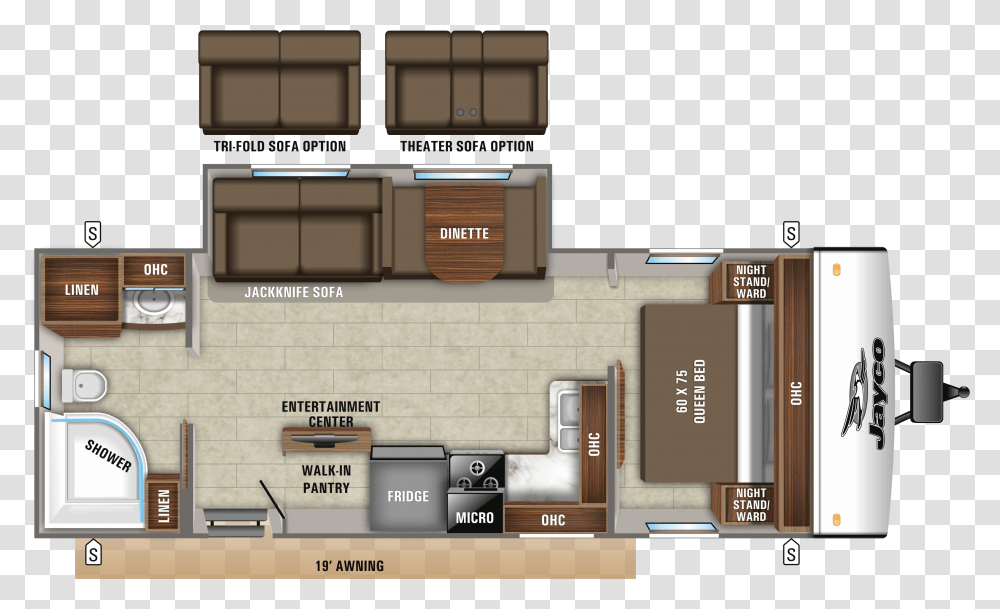 Jayco Jay Feather, Floor Plan, Diagram, Plot Transparent Png