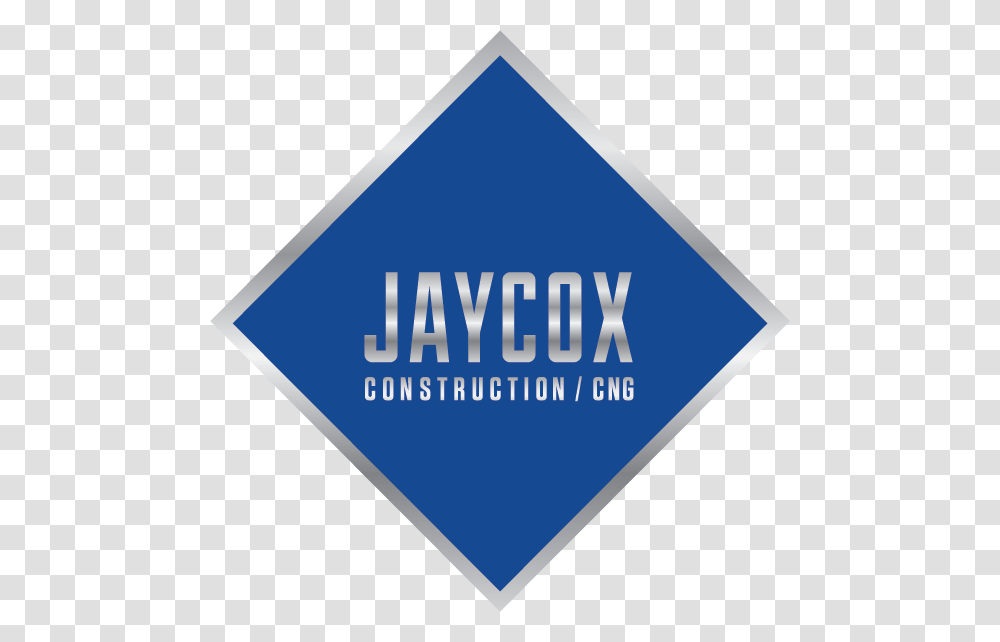 Jaycox Construction Cng Logo Sign, Label, Road Sign Transparent Png