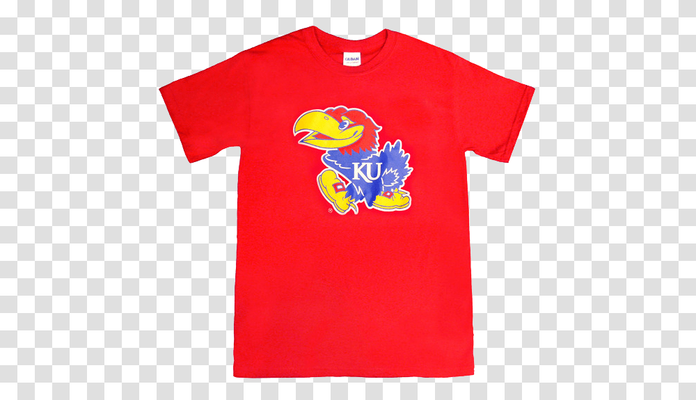 Jayhawk Logo Tee T Shirt, Apparel, T-Shirt, Sleeve Transparent Png