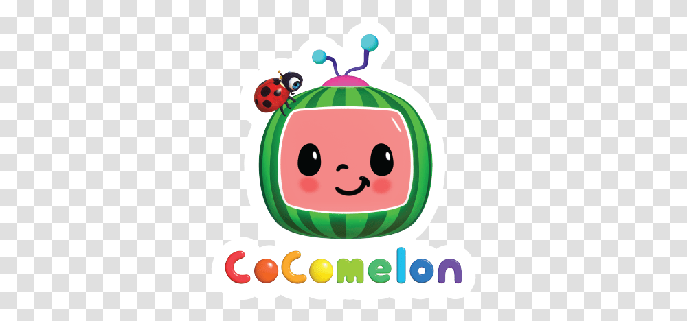 Jazwares Action Figures Kids Toys Collectibles Cocomelon Logo, Plant, Fruit, Food, Text Transparent Png