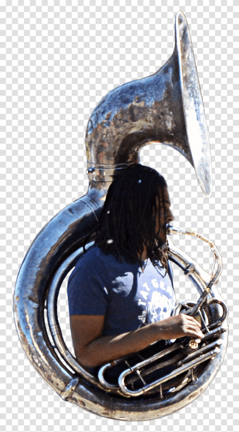Jazz Brass Music Musician Tuba Silver Trumpet Metal Str Sousaphone Transparent Png