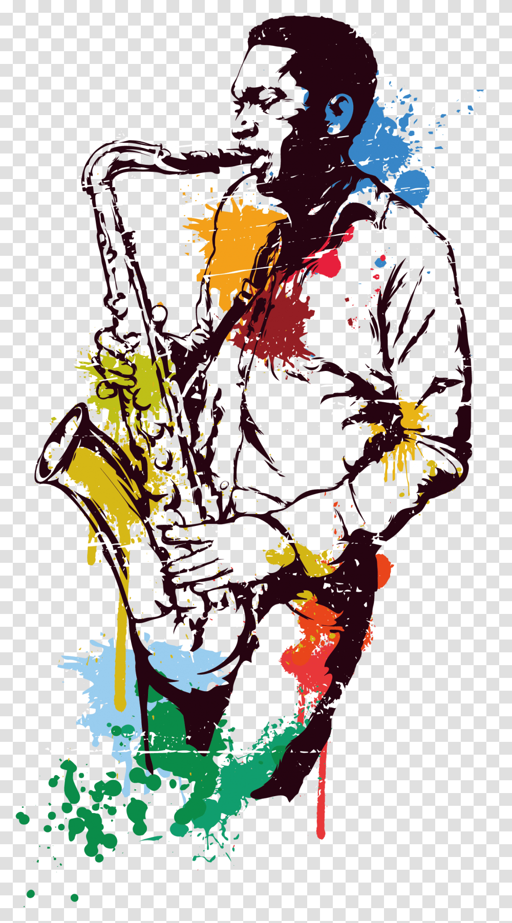 Jazz Clipart Musical Artist Jazz, Graphics, Modern Art, Poster, Advertisement Transparent Png