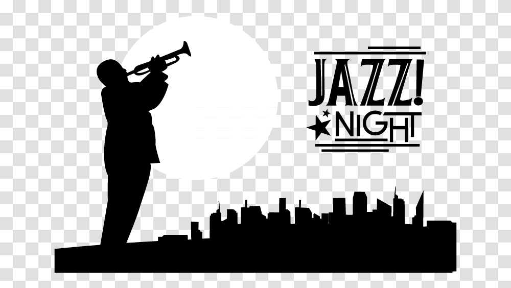 Jazz Clipart New Orleans New Orleans Jazz Player Silhouette, Moon, Outdoors, Nature, Photography Transparent Png