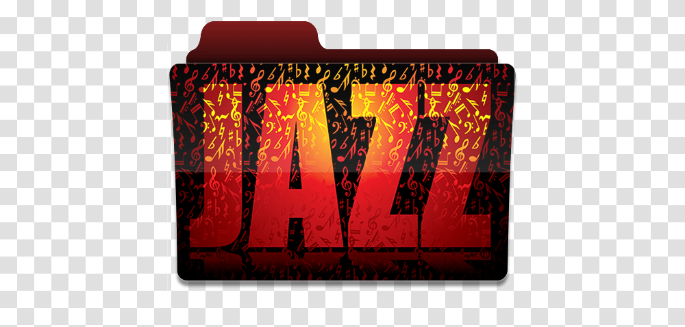 Jazz Music Folder Folders 1 Free Icon Of Icons Graphic Design, Text, Word, Light, Neon Transparent Png