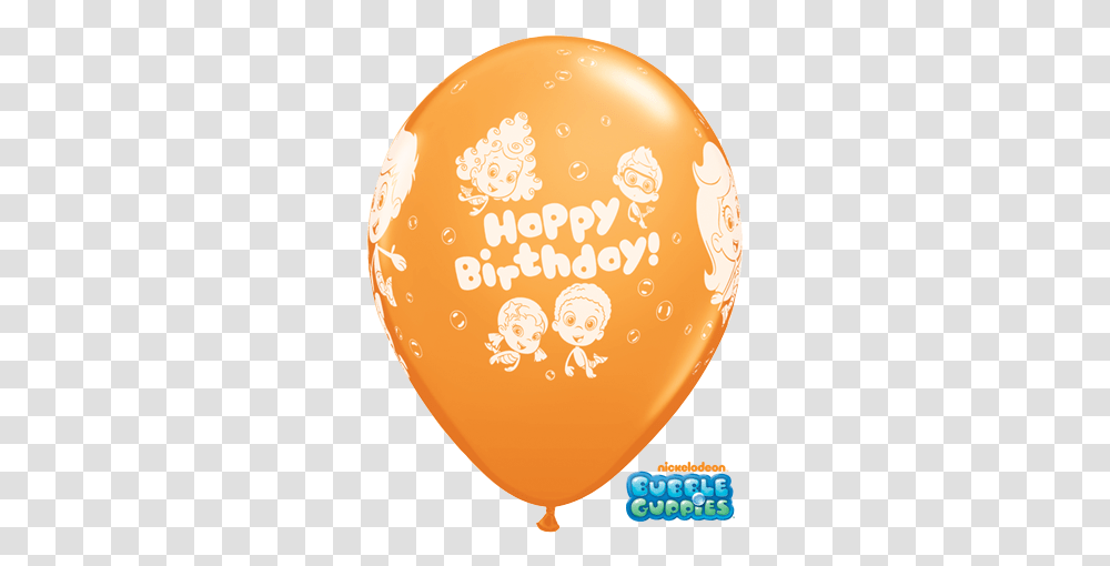 Jazzyballoons Ltd > Bubble Guppies Birthday Latex Balloon, Birthday Cake, Dessert, Food, Label Transparent Png