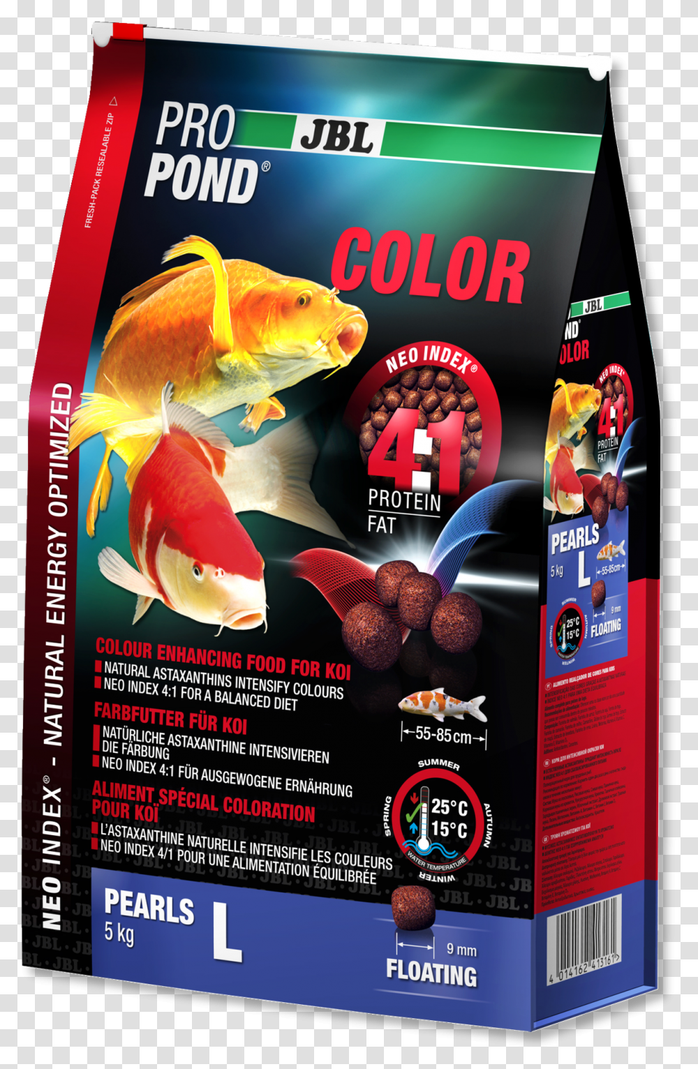 Jbl Koi Food Colour, Advertisement, Fish, Animal, Poster Transparent Png