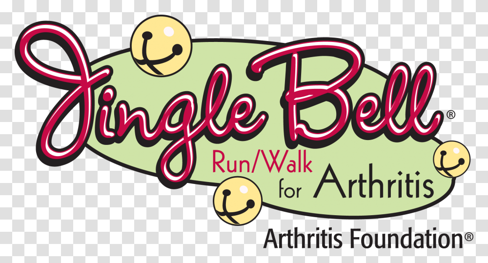 Jbr 4 Color Arthritis Foundation Jingle Bell Run Walk, Label, Advertisement, Flyer Transparent Png
