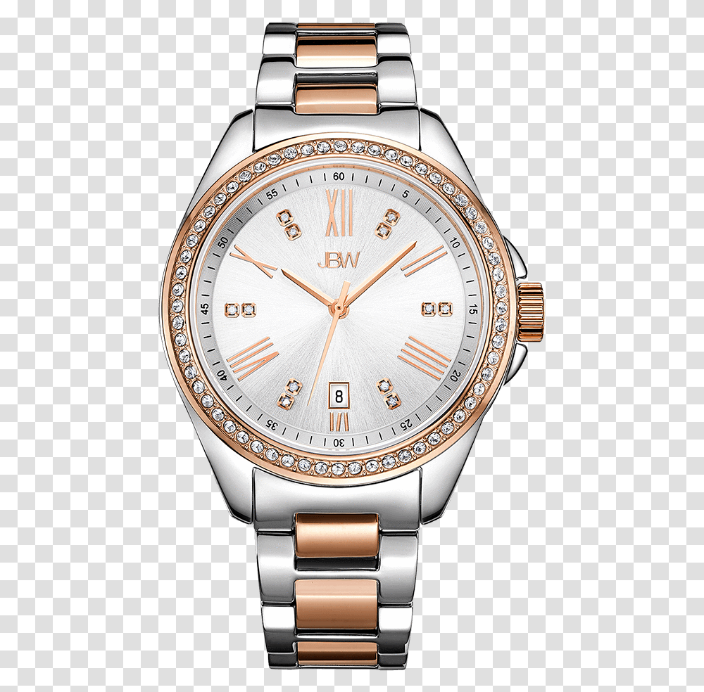 Jbw Capri J6340c Two Tone Stainless Steel Rosegold, Wristwatch, Clock Tower, Architecture, Building Transparent Png