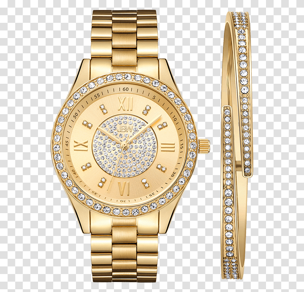Jbw Mondrian J6303b Gold Gold Diamond Watch Bracelet Jbw Watches Prices, Wristwatch, Clock Tower, Architecture, Building Transparent Png