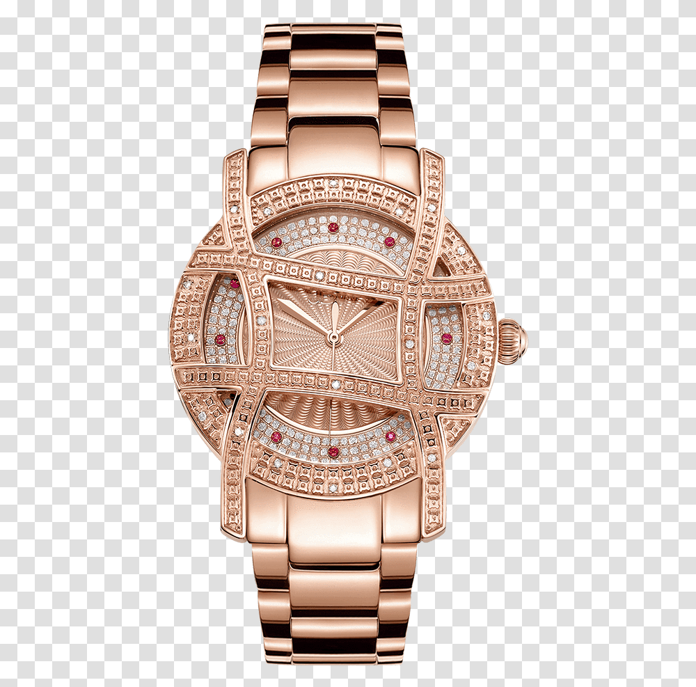 Jbw Olympia Jb 6214 10 A Rose Gold Diamond Watch Diamond Rose Gold Watch, Furniture, Chair, Wristwatch, Architecture Transparent Png